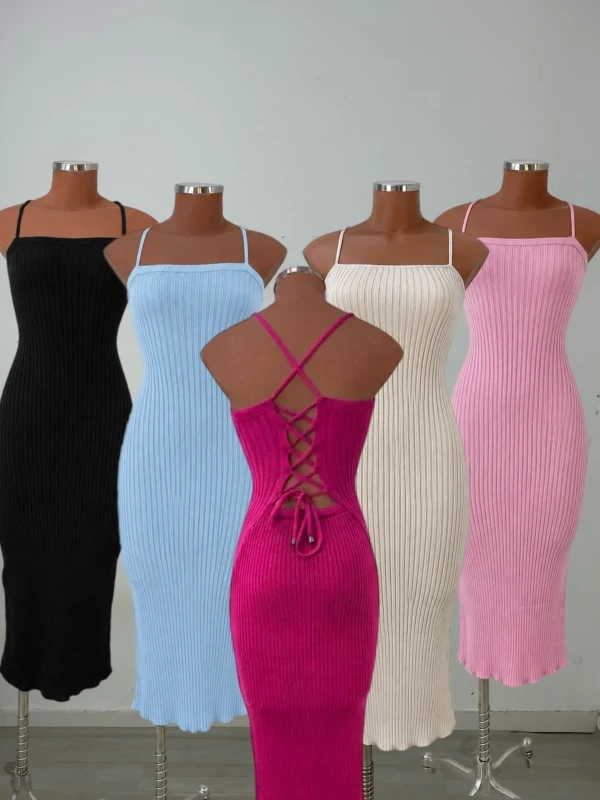 Vestido Trançado Midi