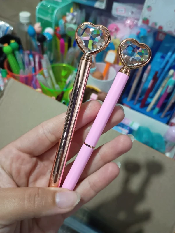 Caneta Coração luxo retrátil