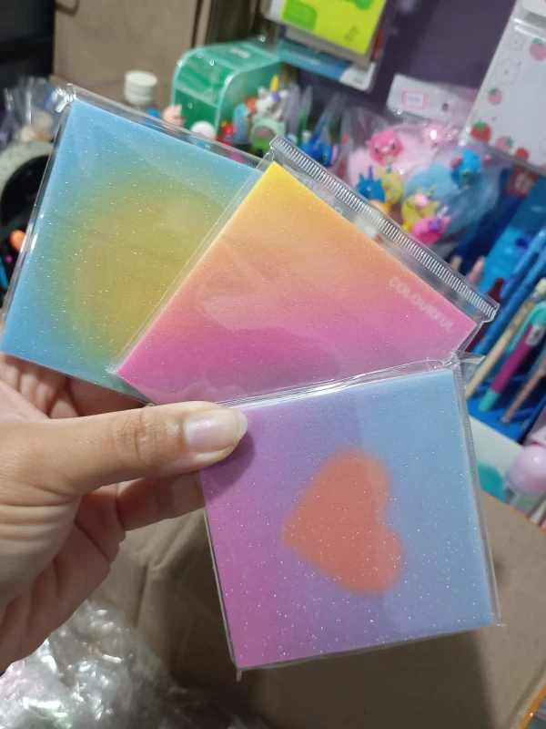 Bloco adesivo com GLITTER  uniso