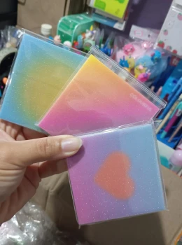 Bloco adesivo com GLITTER  uniso
