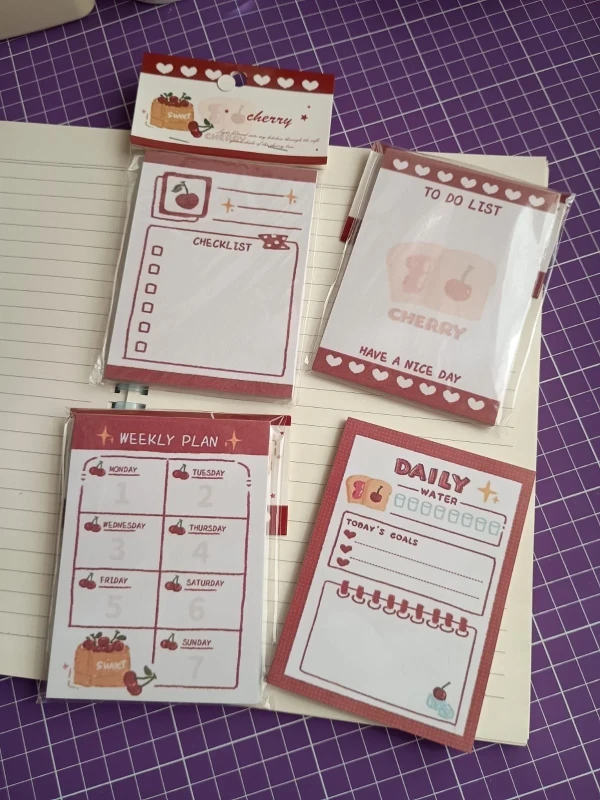 Bloco de Notas Cherry Unisso Colorido
