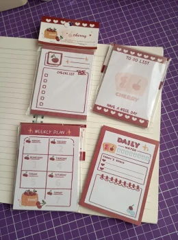 Bloco de Notas Cherry Unisso Colorido