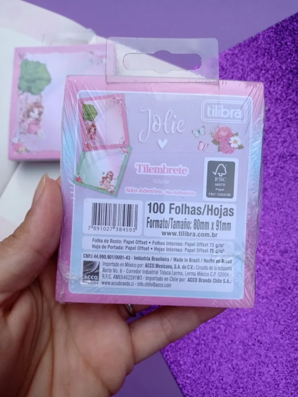 Bloco de notas Jolie tilibra