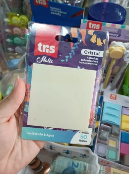 Bloco de notas adesivas Transparente Tris