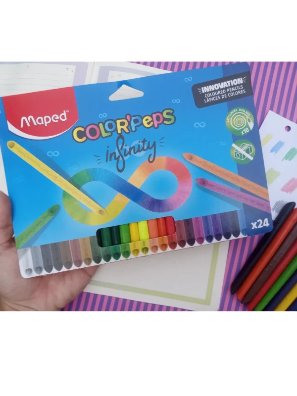 Lápis de cor Infinity maped 24 cores