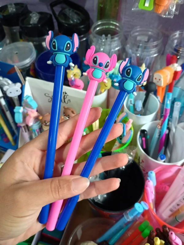 Caneta Stitch e Angel