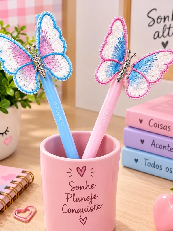 caneta borboleta