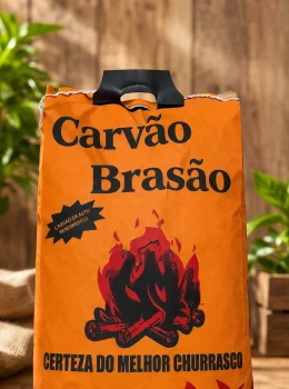 Carvão Brasão Premium 3kg para Churrasco