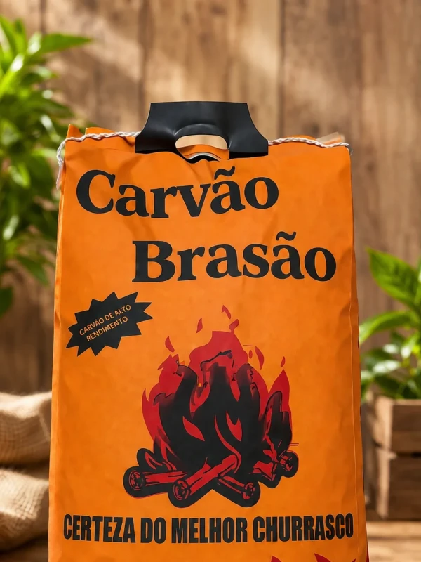 Carvão Brasão Premium 3kg para Churrasco