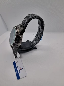 Relógio Masculino XIAOMA Premium Preto – Pulseira em Aço | À Prova d'Água