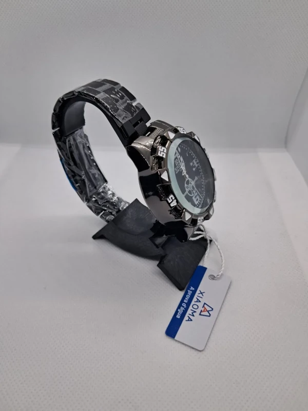 Relógio Masculino XIAOMA Premium Preto – Pulseira em Aço | À Prova d'Água