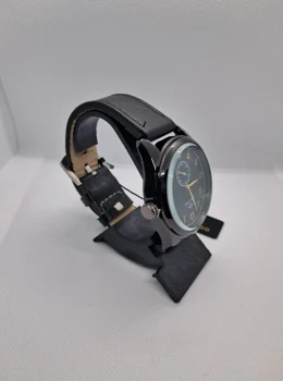 Relógio Masculino Bollfendo Classic Preto – Pulseira em Couro Sintético