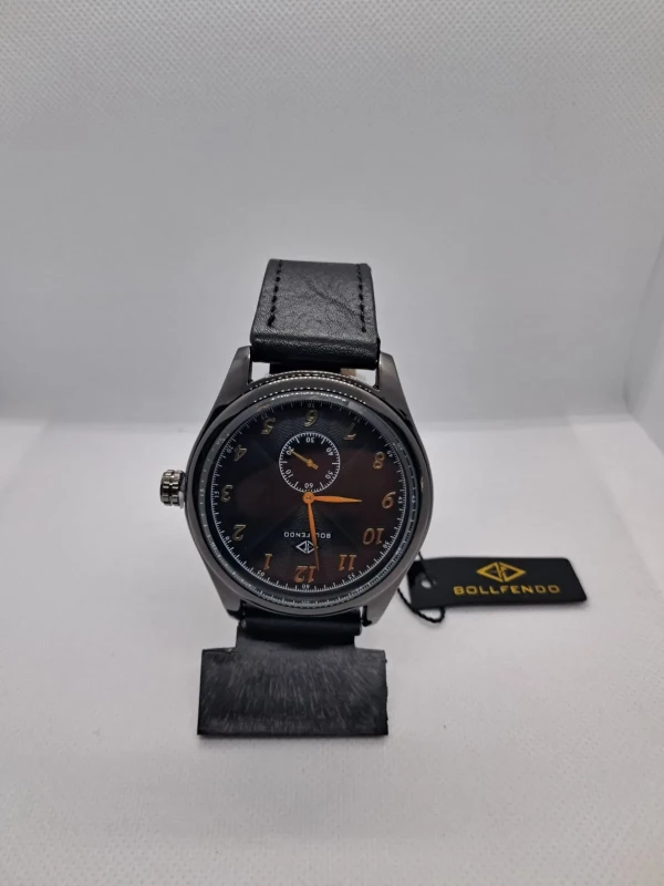 Relógio Masculino Bollfendo Classic Preto – Pulseira em Couro Sintético