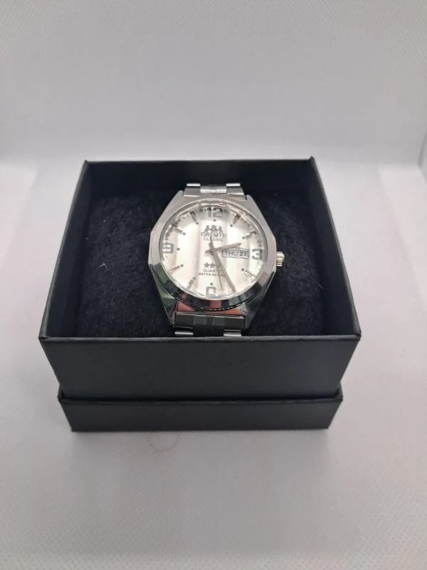 Relógio Masculino ORENTE Classic Silver – Pulseira em Aço