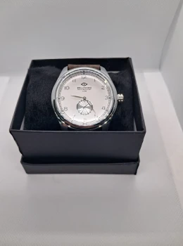 Relógio Masculino Bollfendo Classic Silver – Pulseira em Couro