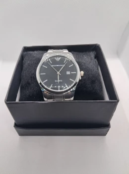 Relógio Masculino Emoro Armani Classic Black – Pulseira em Aço