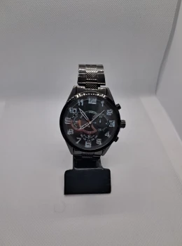 Relógio Masculino Black Steel Premium – Pulseira em Aço