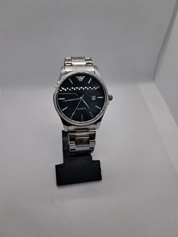 Relógio Masculino Executive Black – Pulseira em Aço Inox