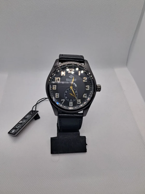 Relógio Masculino Classic Black Gold – Pulseira em Couro