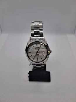 Relógio Masculino Classic Silver – Pulseira em Aço Inox