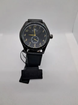 Relógio Masculino Bolfendo Preto com Pulseira de Couro
