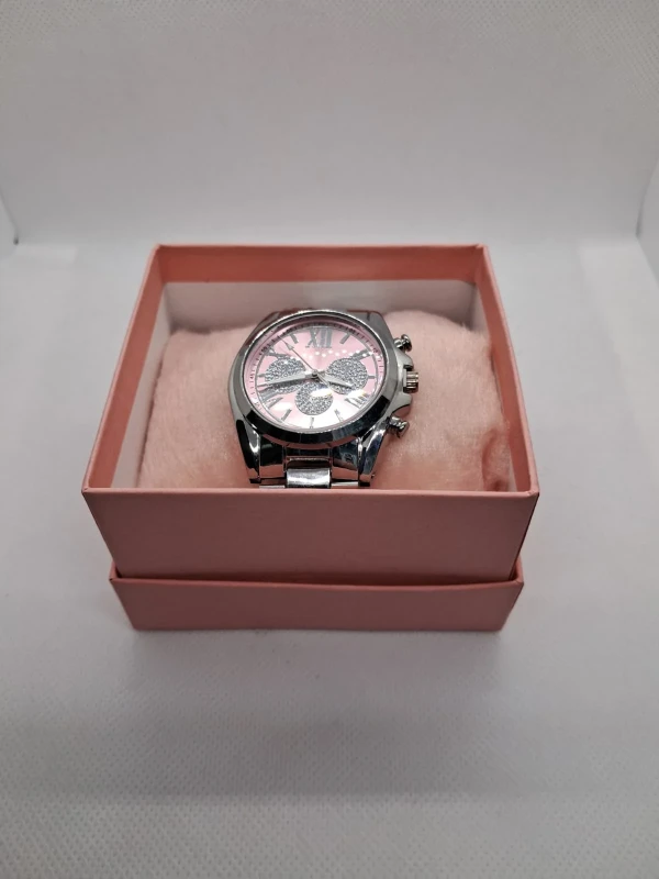 Relógio Feminino Rosa Strass