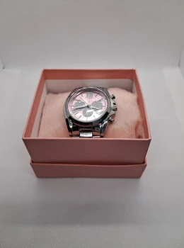 Relógio Feminino Rosa Strass