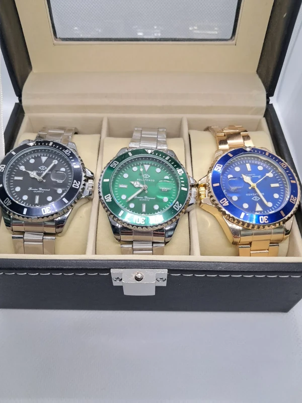 Relógio Masculino Diver Bolffeno – Kit 3 Cores