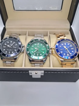 Relógio Masculino Diver Bolffeno – Kit 3 Cores