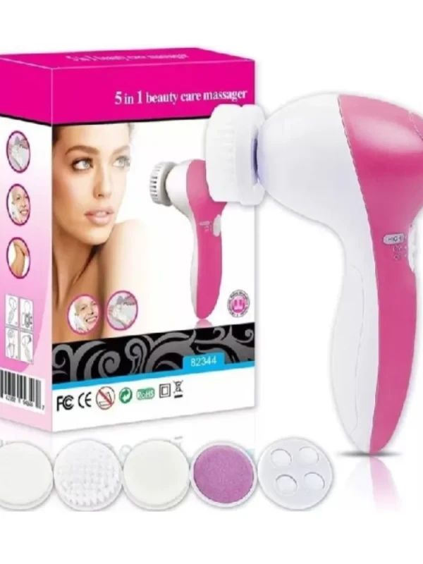 Escova Facial 5 em 1 Multifuncional Cores Vibrantes