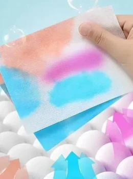 Lenços Antimanchas Absorventes para Roupas 100 Unidades