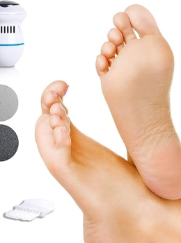 Lixa Elétrica Portátil para Pés e Calos