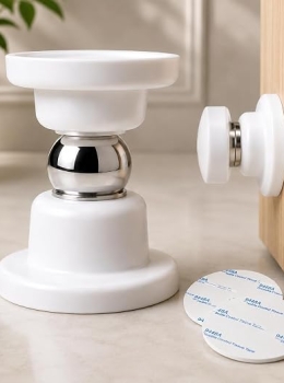 Trava Magnética Compacta para Porta Resistente