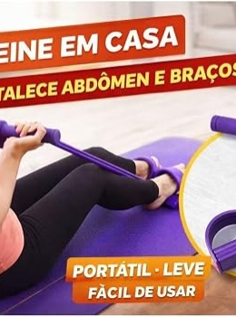 Aparelho Abdominal Portátil com Elástico Resistente
