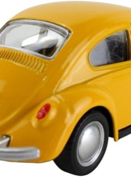 Miniatura Fusca 1:32 Amarelo com Fricção