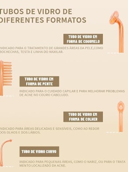 Pente Alta Frequência Capilar Portátil 110V