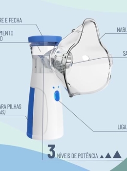 Nebulizador Ultrassônico USB Portátil Silencioso