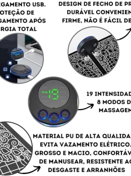 Tapete Massageador de Pé Relaxante e Terapêutico