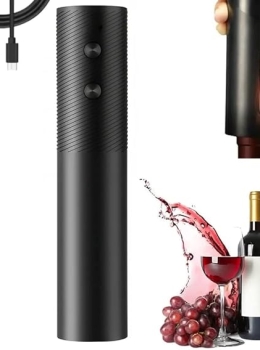 Abridor de Vinho Elétrico Recarregável USB
