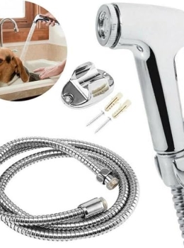 Ducha Higiênica Metal Cromada com Gatilho 1,20m