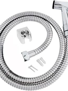 Ducha Higiênica Metal Cromada com Gatilho 1,20m