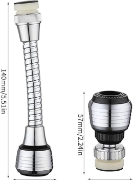 Arejador Extensor Flexível para Torneiras 360°