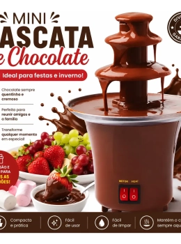 Mini Cascata Chocolate Elétrica Panela Fondue