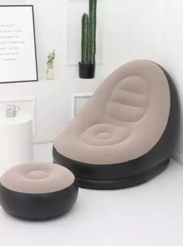 Poltrona Inflável Ultra Lounge com Pufe