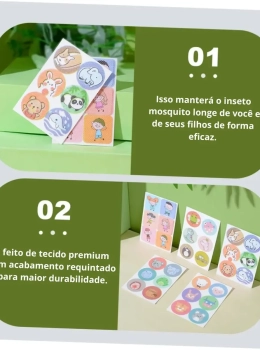 Adesivos Repelente Infantil Contra Mosquito Dengue