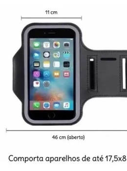 Braçadeira Porta Celular para Corrida Academia