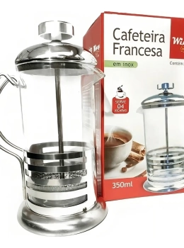 Cafeteira Francesa Inox 350ml Elegante e Durável