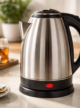 Chaleira Elétrica Inox 2L Aquecimento Rápido