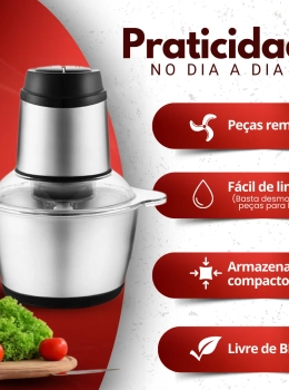 Triturador Multiprocessador Turbo Inox Potente