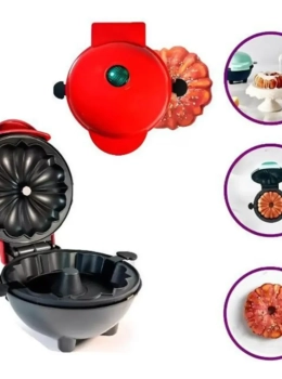 Máquina Compacta Antiaderente para Bolos Mini